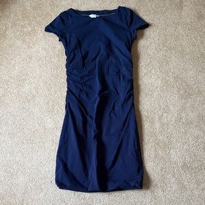 Boden Classic Navy Midi Dress 8R bodycon